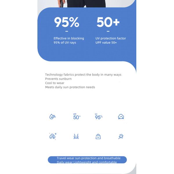 Breathable Ice Silk Outdoor Sunscreen Clothing Anti-UV Waterproof Long Sleeve