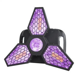 3* 60W RGB Infinitely Rotating Strobe Triangle Pixel Retro Effect Light