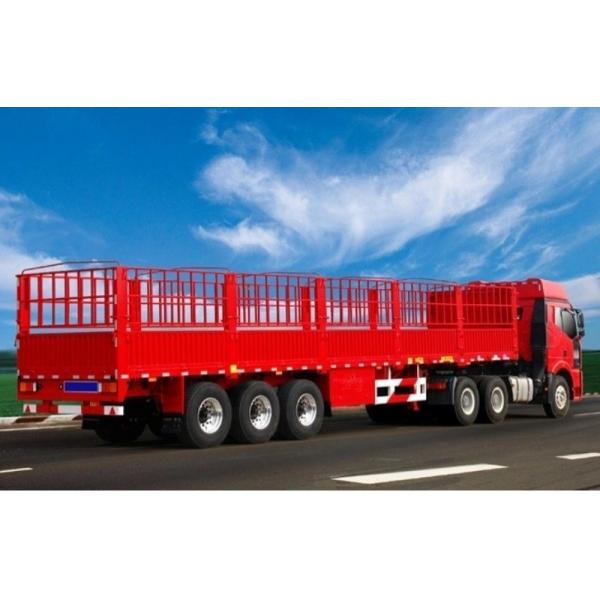 Semi-Trailer for Stake Animal Livestock Transport Cargo Fence and Truck Trailers