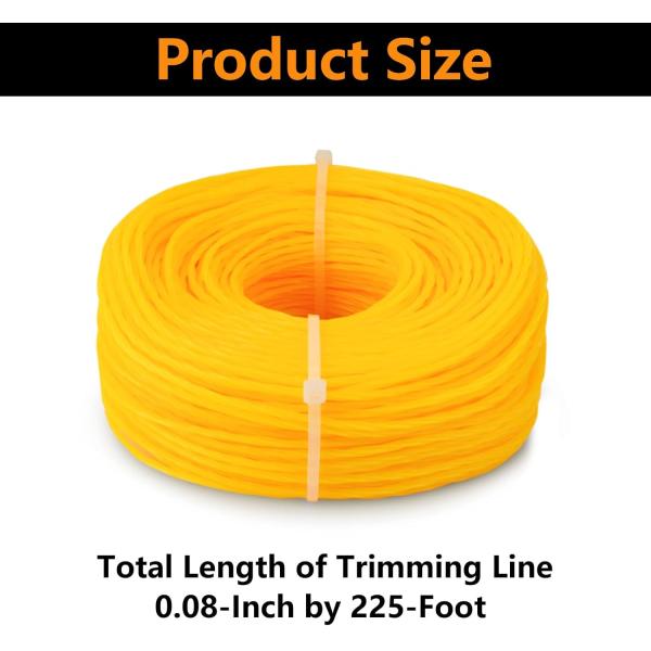 1.3mm-4.0mm 1lb String Trimmer Line square nylon trimmer strings