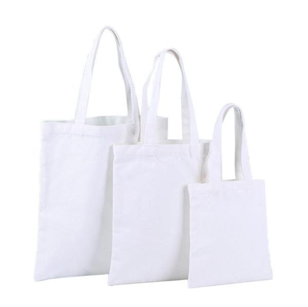 GiftExpress Sacos de compras personalizados de algodão branco