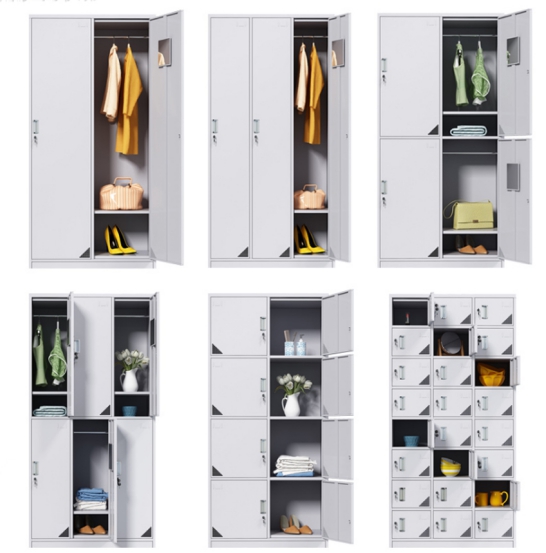 Metal Employee Staff 3 Doors CE Steel Locker Cabinet
