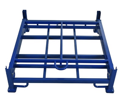 Foldable Steel Fabric Roll Storage Rack Forklift Workable Powder Coated Space Saved