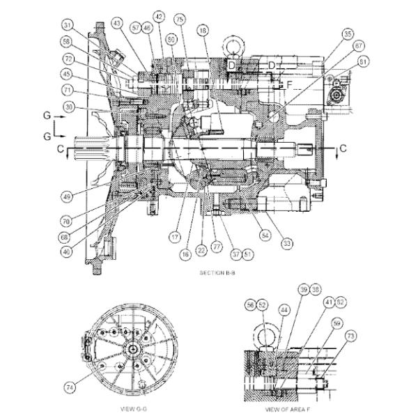 295-9695 2959695 Lip Seal Excavator Hydraulic Pump Parts For C13 352F
