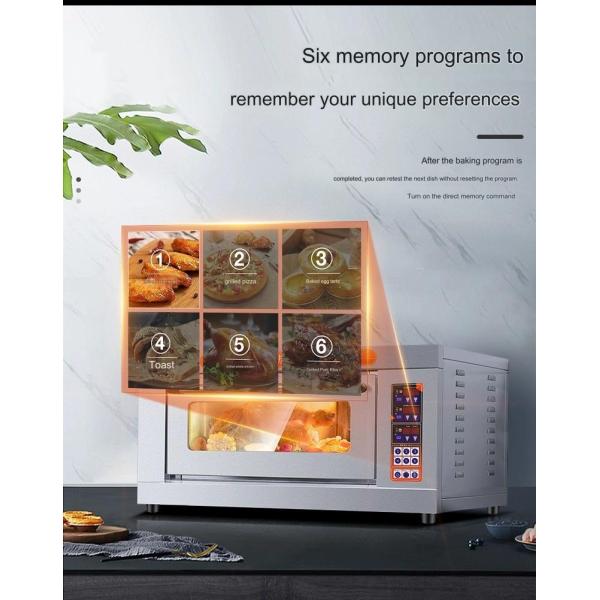 Suitable for Baking Bread Cake Pizza 3-layer 6-tray Electric Heating Commercial Oven