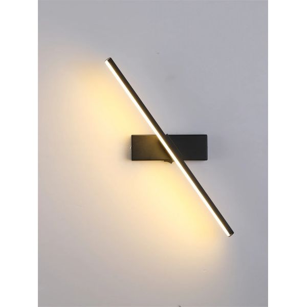 330° Rotatable LED Wall Light Minimalist black Bathroom Strip mirror front light(WH-MR-81)