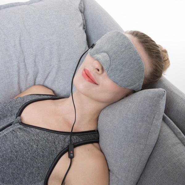 Máscara de dormir aquecida elétrica magnética para olhos secos aliviando a fadiga