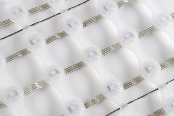 Transparent LED Mesh Screen Outdoor LED Point Light Display IP67 12V