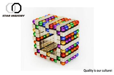 Colorful NdFeB Magnetic Spheres Toy Bright Nickel Plated For Kids