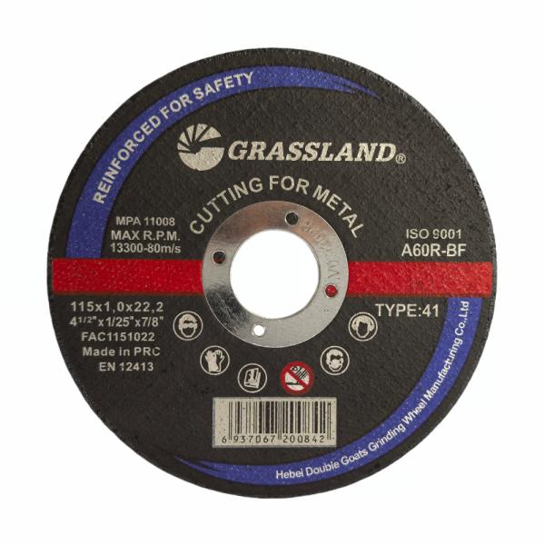 115 X 1 X 22.2 MM Metal Grinding Discs with Multilevel Glass Fiber Mesh and Resin Bonded Material