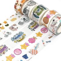 Solo lado impermeable Washi adhesivo de cinta de papel