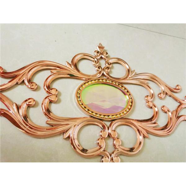 Golden pink  double pane glass inserts flowers decorative double glazing glass and window