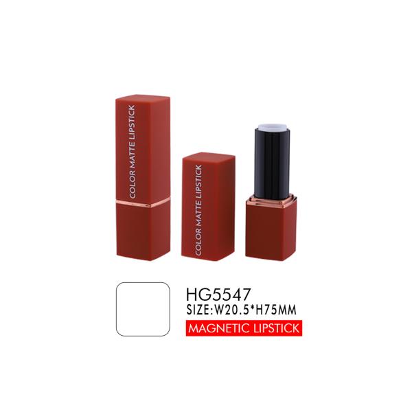 Контейнер губной помады квадратного ABS случая 75mm 20.5mm трубки губной помады магнитный