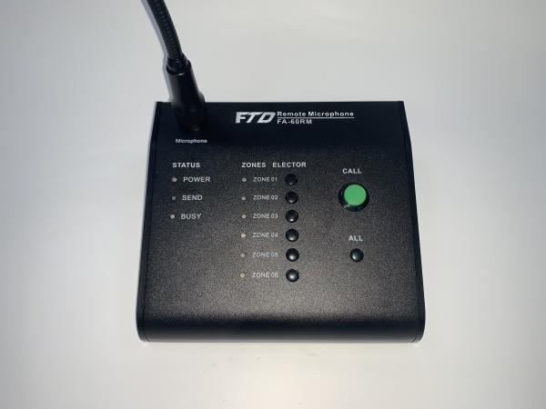 RS485 600m PA System Amplifier Remote 6 Zone Microphone Up To 8 Units