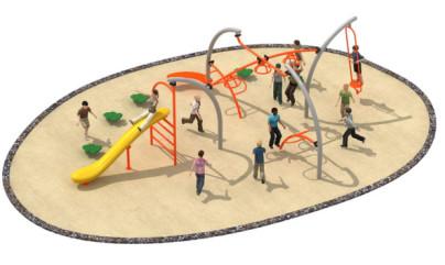 830*580*250cm Simple Design Rope Climbing Structure Playground Environmental Protection