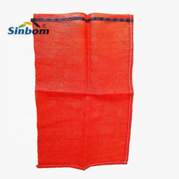 25kg 50kg Vegetable Onion Potato Fruit Packaging Bag PE Date Leno Net Mesh Bag with Label