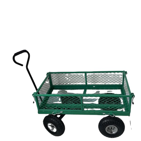 17KGS Capacity Steel Mesh Garden Cart Rust Prevention Long Lasting For Warehouse