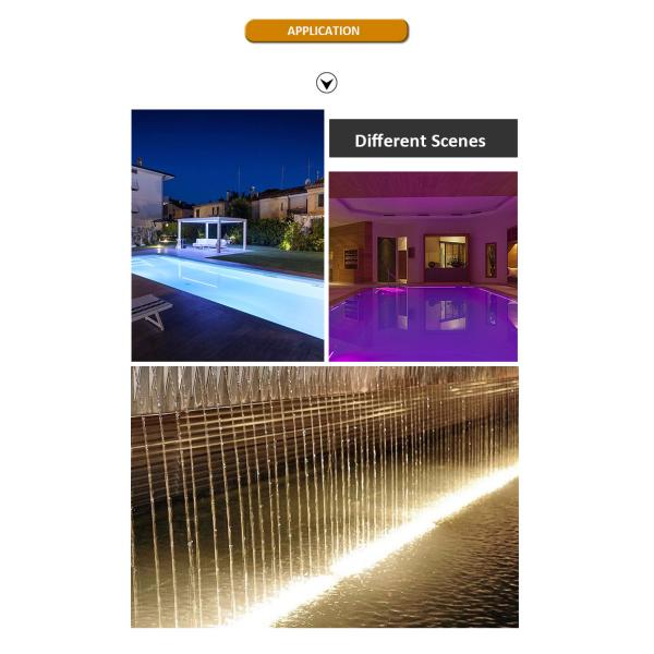 SS316L Подводная линейная лампа 3000K 4000K 6000K IP68 светодиодная лампа для стенового стирального устройства