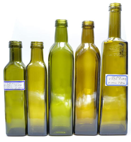Series products of the Square olive oil bottles