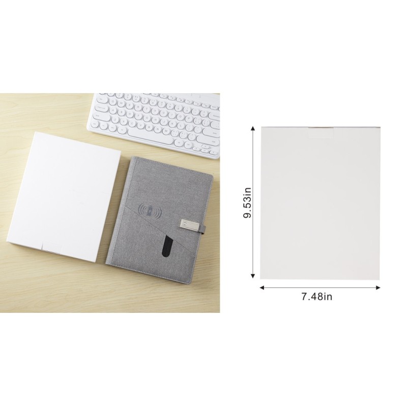 Premium USB Power Bank Notebook Loose Leaf Binder Business Gift Customizable