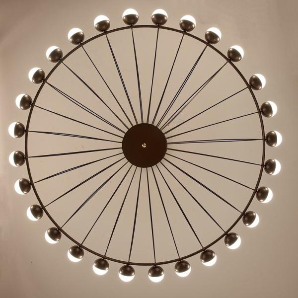 Duplex Building Ferris Wheel Large Chandelier Creative Industrial Ring Pendant Light(WH-AP-588)
