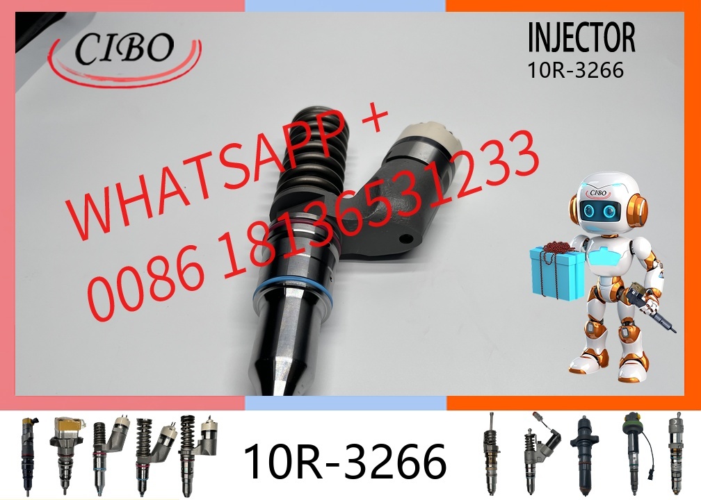 original 10R-3266 Diesel Engine Fuel Injector for   C17 C27 C15 C18 C32 773F 773G 775F 775G AD30 AD55B Replacement for OEM 253-0617 374-0751 original new injector
