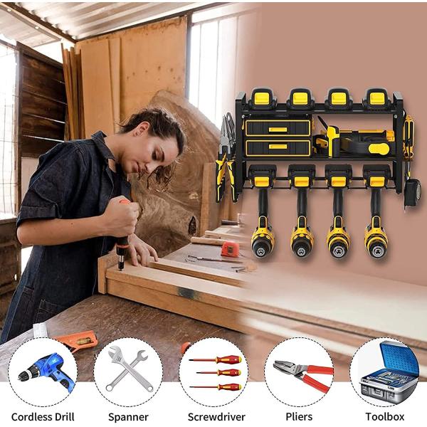 Metal Tool Shelf Garage Tool Organizers and Storage Power Tool Organizer 410*200*230mm