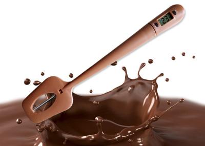 Food Grade Silicone Cooking Spatula Digital Thermometer for Chocolate Creams Sauces Jams and Syrups