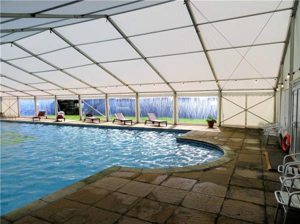 Building Semi Permanent Shade Sport Tent For 200 Square Meters Indoor Swimming Pool