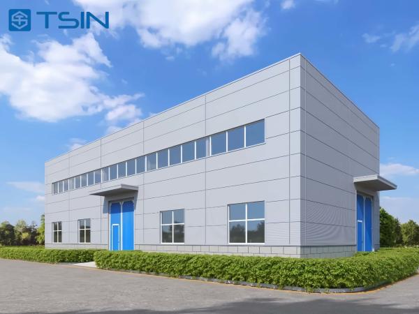 Cuadro modular de acero Construcción de almacenes Resistencia a la intemperie Material de acero Resistencia al fuego