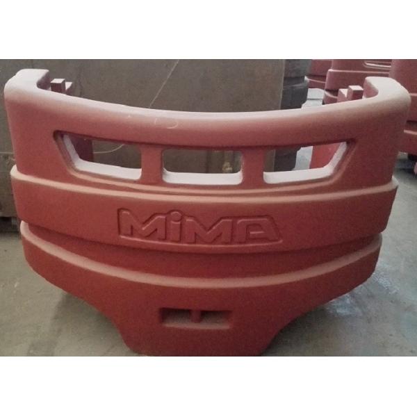 Финиш противовесу отливки вакуума строительной техники крася адекватную емкость