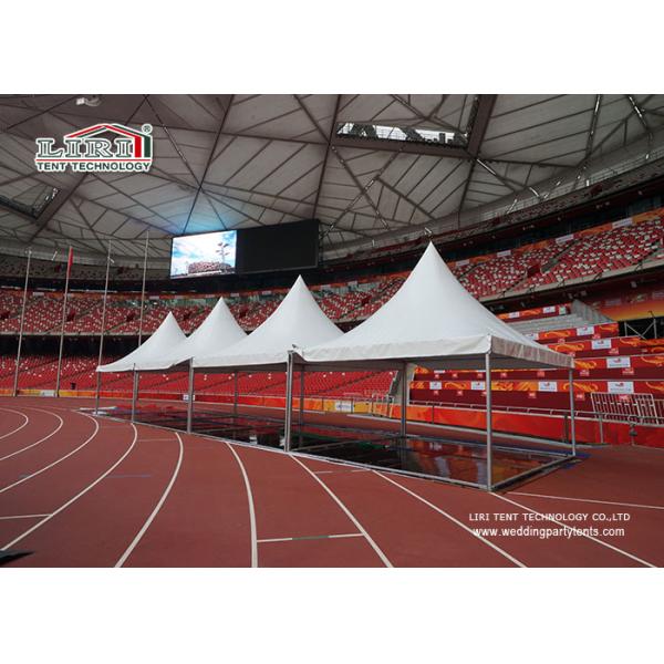White PVC Pagoda High Peak Tents 3x3m 5x5m 6x6m 8x8m For Parties