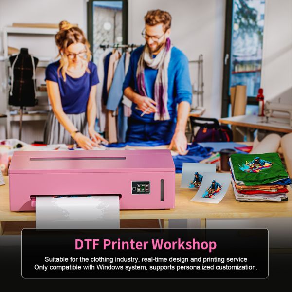 Semi Auto A4 Small DTF Flatbed Printer PET Film T Shirt Textile Printing Machine