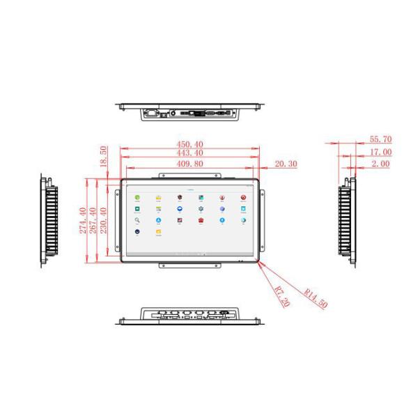18.5-Inch Android Screen for Medical Devices and Public Information Panels