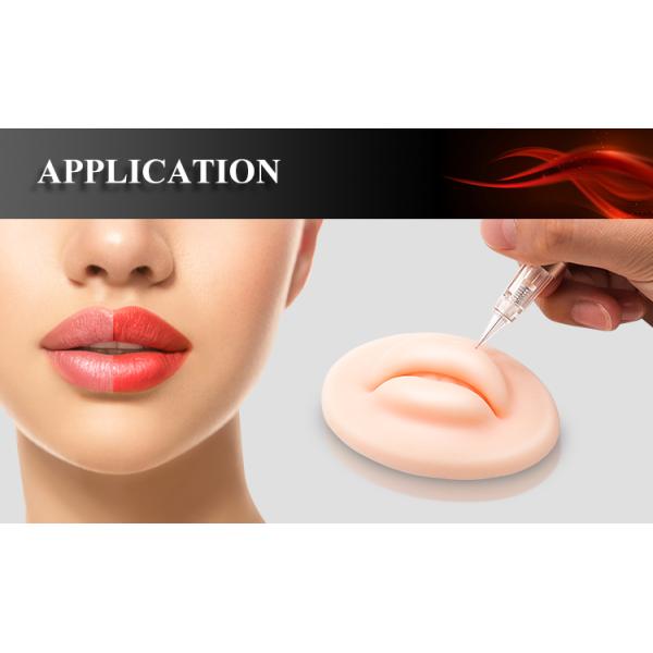 симуляция нежности кожи 7.8cm*5.1cm практики татуировки макияжа губы силикона 3D постоянная