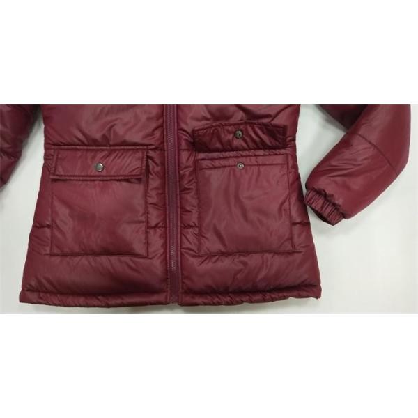 Polyester Ladies Padded Winter Coats Lightweight Padded Jacket