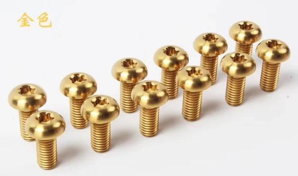 Black GR5 Titanium Alloy Titanium Bike Bolts , Titanium Bicycle Bolts M5*16