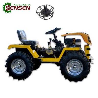 Trator de gasolina multifuncional 18HP Mini-trator agrícola