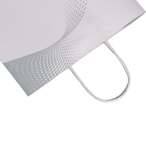 Eco Friendly Food Recycled Paper Bags CMYK Color Custom Print