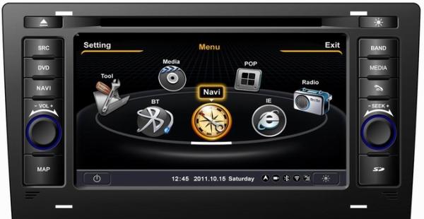 Ouchuangbo S100 Head Unit Car Radio Player  Stereo for Audi A8 /S8 1994-2003 HD Video USB