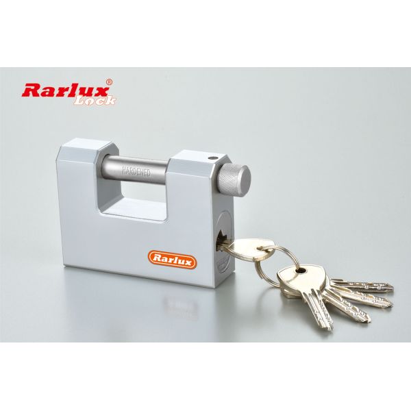 Rarlux70-100mm High Safety Solid Steel Heavy Duty Durable Anti-Theft Key Padlock with Plated Surface