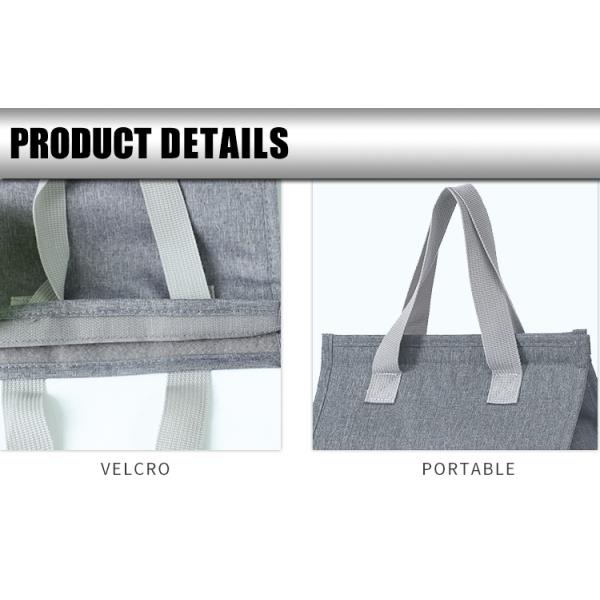 Polyester Shopping Lunch Cooler Bag Thermal Tote for Simple and Fashion Insulation