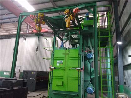Limpeza estrutural das peças da máquina da explosão disparada de ganchos do dobro do controle do PLC