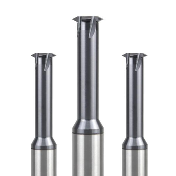CNC Solid Carbide Thread Milling Cutters , Black Single Tooth Thread Mill 55 Degree