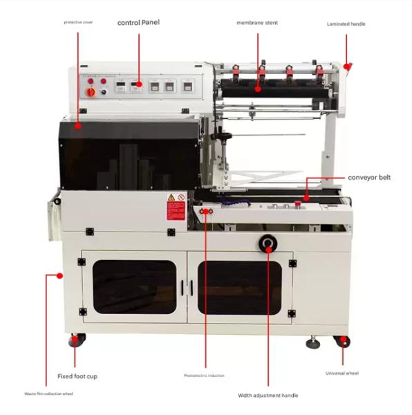 BF450 Fully Automatic Side Sealing Packaging Machine for Plastic Film POF Paper Box with 220V/50-60HZ Power