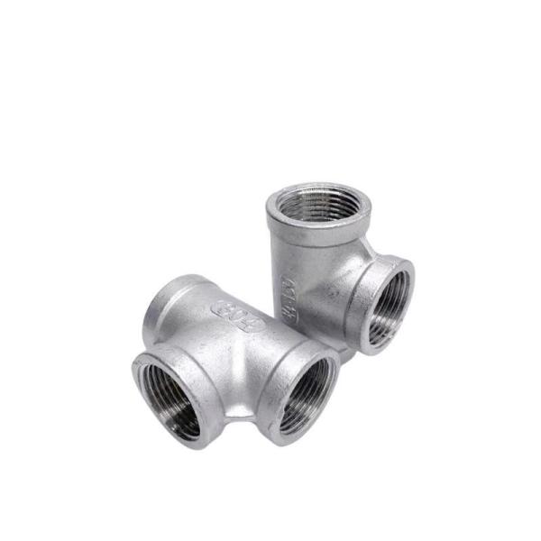 Stainless Steel 304 Pipe Fitting Forging Thread Equal Tees Customizable and Durable