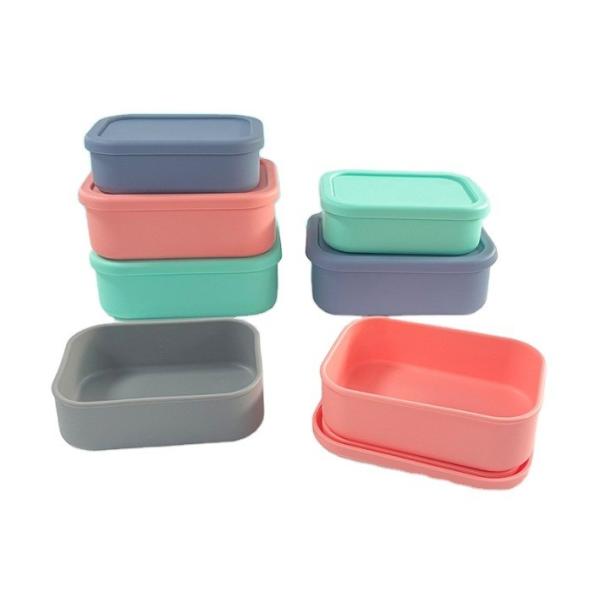 Freshness Preservation Food Grade Silicone Sealed Storage Box BPA Free Kids Bento Box