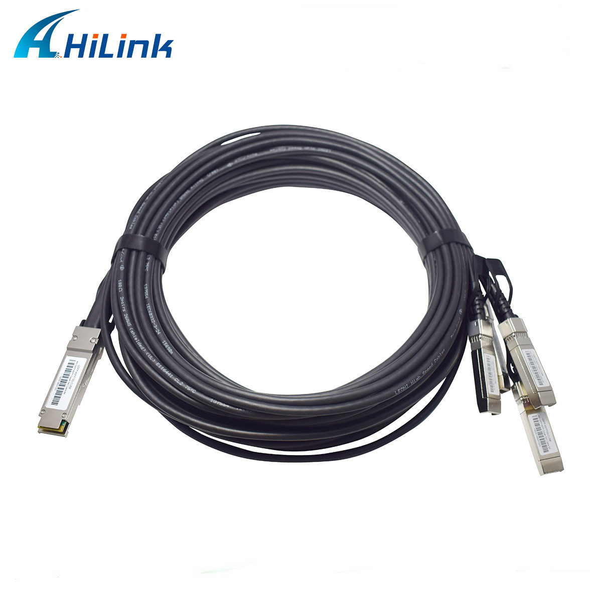 Кабель QSFP+ 40G пассивные гибридные 5M DAC 4 SFP+ сразу прикрепленный