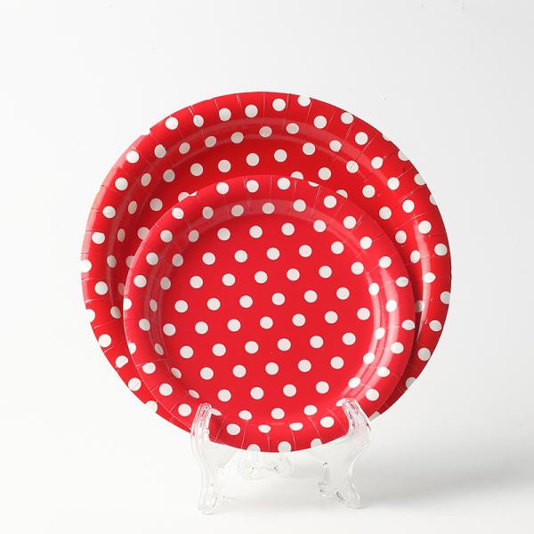 Colourful Party Plates Cups Napkins Sets for Fully Customized Disposable Paper Plates