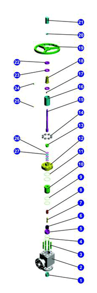 Jlk52-35 type à angle droit connexion matérielle manuelle de bride d'acier allié de valve d'obstruction